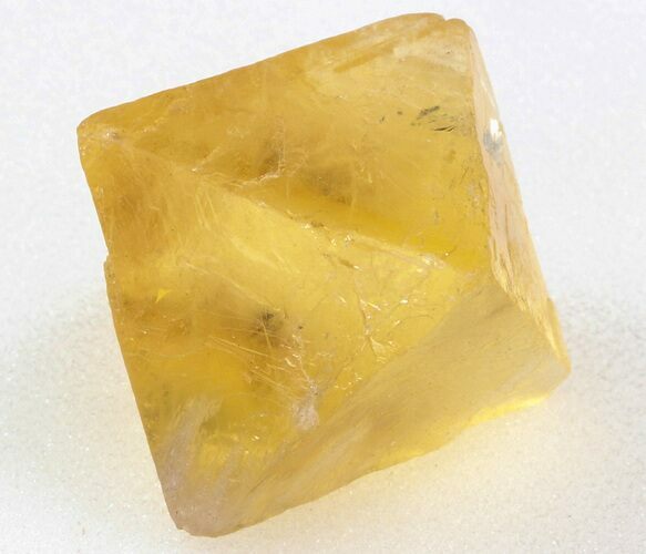 Yellow, Cleaved Fluorite Octahedron - Illinois #37844